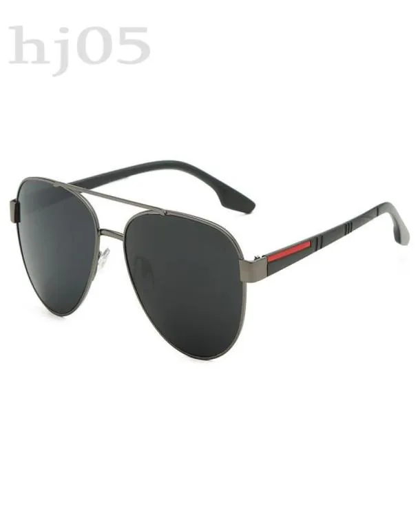 Designer Shades Sun Glasses Fashion Mens Solglasögon Polariserade UVA -skydd överdimensionerade Sonnenbrille Metal Multicolor Aviators Luxu6520121