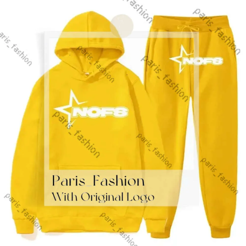 Męskie dresy y2k nofsly dressit z kapturem pullover dresspants sporty y2k odzież garnitur swobodny jogger sportowy 2 -częściowy