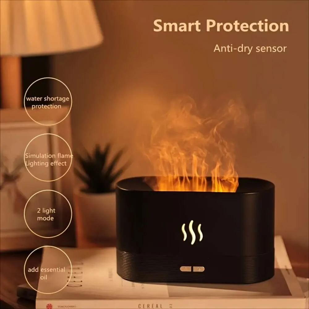 1pc, Warm Light Flame for Home, Air Purifier, Cool Mist Humidifier USB Scent Diffuser, Cute Aesthetic Home Room Decor Fall Winter Essential Back to School