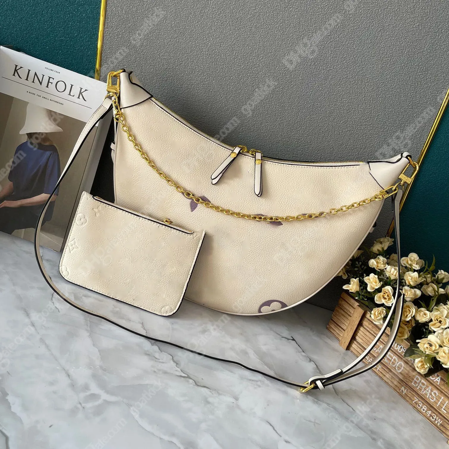 Hobo Loop Bag Dames Designer Crossbody Handtas Portemonnee Croissant Keten Zakken Halve maan Onderarm Portemonnees Grote Capaciteit Totes Schoudertassen a5