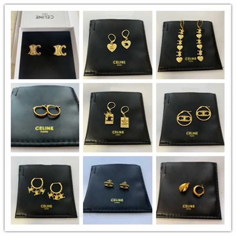 CE Ear Stud luksusowe kolczyki projektant biżuterii