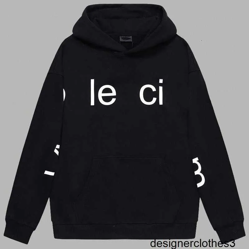 Designer differentierar den ursprungliga marknadsversionen av Autumn and Winter Fashion Paris B Family English Hooded Loose Men's and Women's Long Sleeved Hoodies QY5C