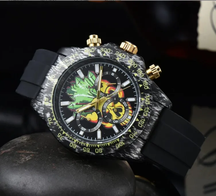 Quartz Watches mens watch designer watches high quality quartz watch fashion watch couple watch luxury Classic full function 6-pin rubber sapphire glass watch