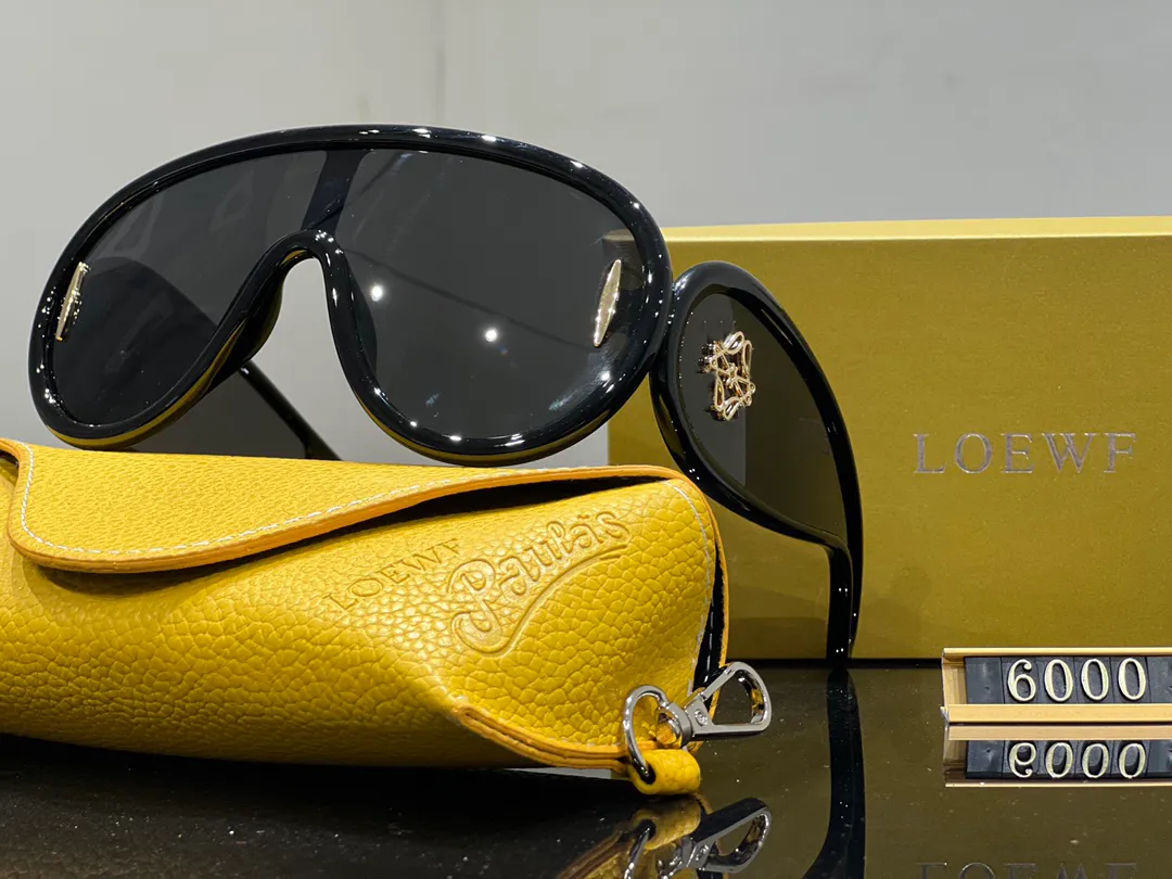 Designer loewf óculos de sol feminino all-in-one lente óculos placa quadro clássico masculino verão proteção uv óculos de sol