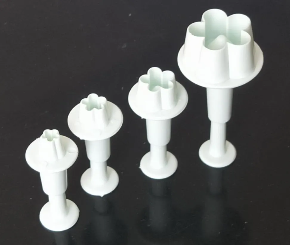 5sets Plum Blossom Cake Decorating Cutter Fondant Sugarcraft Tool Coffre Crafts Flower Cake Tool Cake Mould5282291