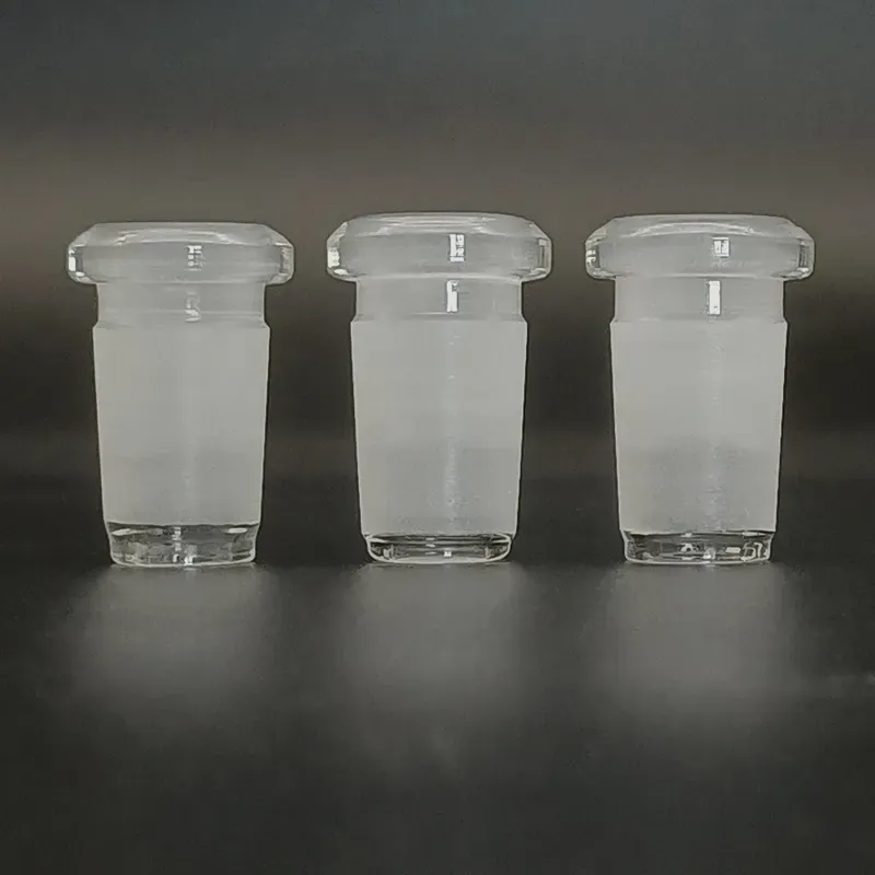 Adattatore in vetro da 18 mm maschio a 14 mm femmina Adattatore convertitore per narghilè per beaker Bong Connettore spesso LL