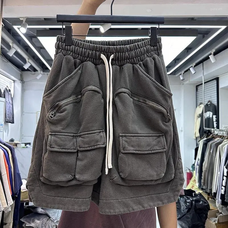 Herren-Shorts, taktische Overalls mit mehreren Taschen und Reißverschluss, mit schwerem Gewicht