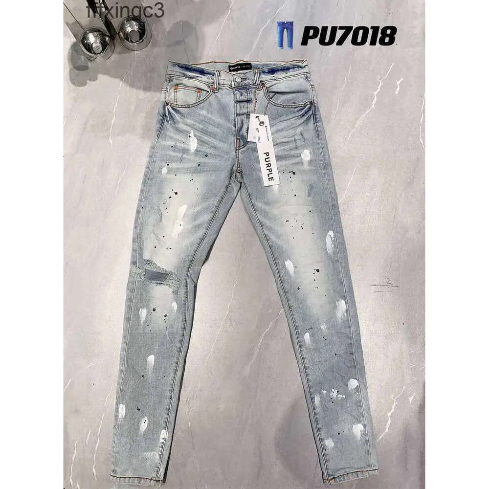 2024 Marque Designer Mens Denim Pantalons Pantalons de mode Design droit Rétro Streetwear Pantalon de survêtement décontracté Purple Jeans Joggers Pant Washed gki886