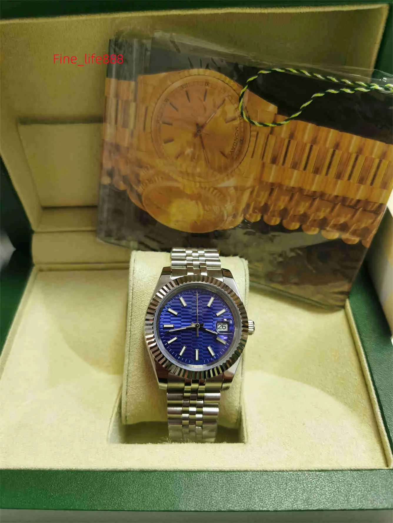 Z oryginalnym pudełkiem wysokiej jakości luksusowy zegarek 41 mm Prezydent Datejust 116334 Sapphire Glass Asia 2813 Ruch Mechaniczne automatyczne męskie zegarki 75