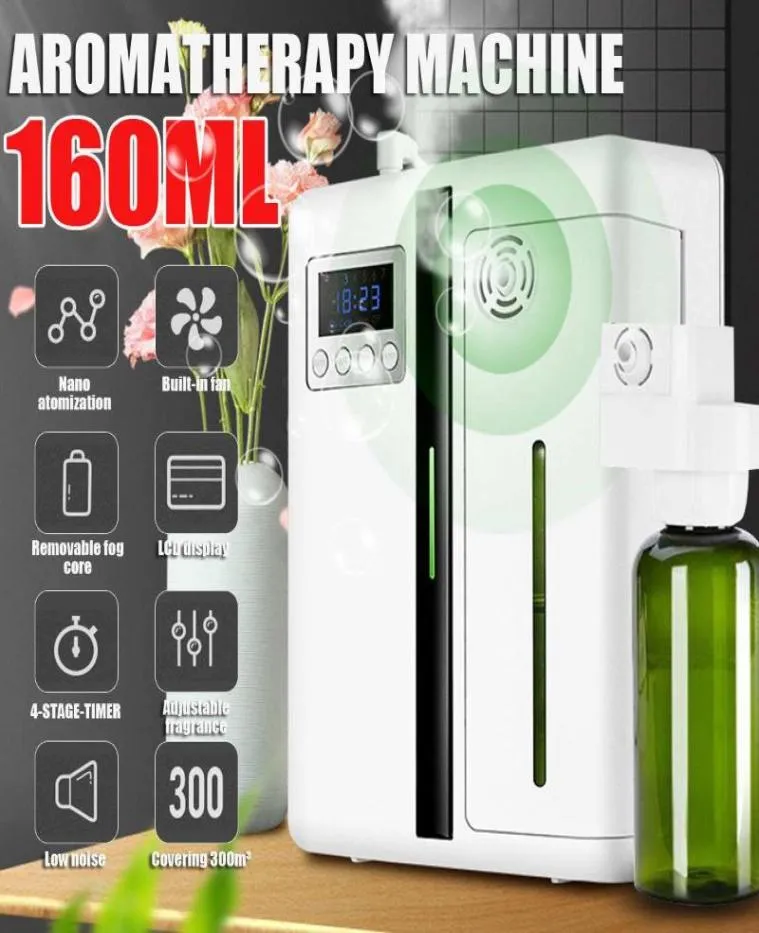 Humidifiers 160ml Intelligent Aroma Fragrance Machine Timer Function Scent Unit Essential Oil Diffuser For Home El Office4768376