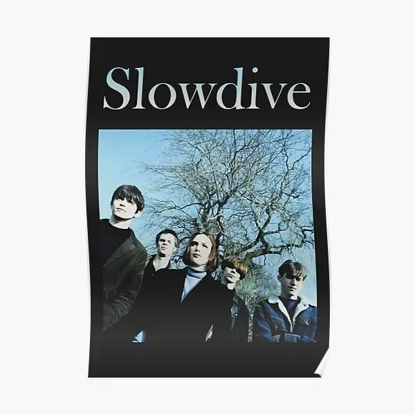 Плакат с каллиграфией Slowdive, забавный художественный винтажный принт, украшение, настенный декор, настенная картина, современная живопись, комната, дом, без рамки