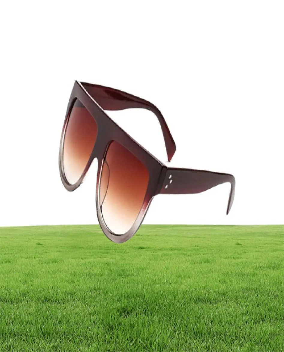 Promotion nouvelle mode lunettes de soleil carrées femmes rétro marque lunettes de soleil de créateur pour femmes lunettes de soleil surdimensionnées à dessus plat UV4002503492