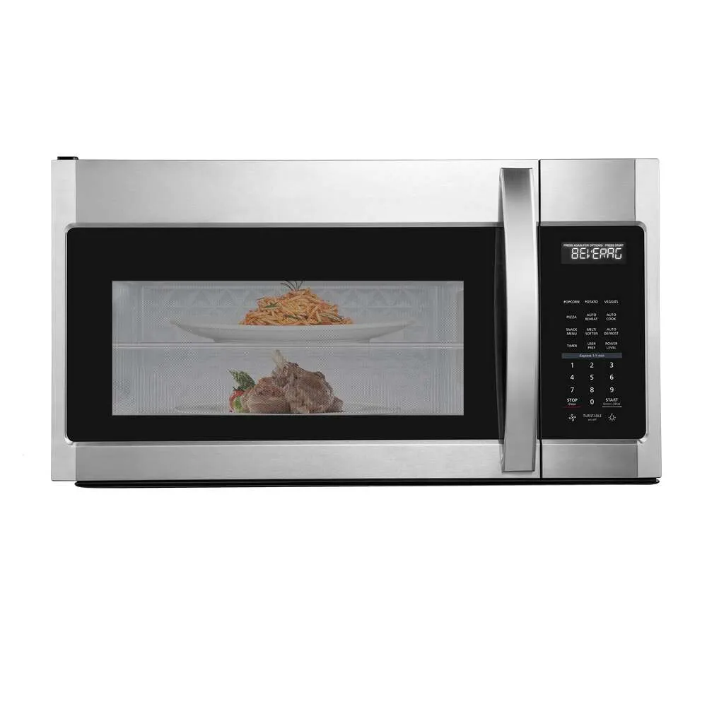 BLACK + DECKER EM044KB19 Forno micro-ondas de um clique, 1000 Watts, 400 CFM e cozimento com sensor, OTR 1,9 pés cúbicos