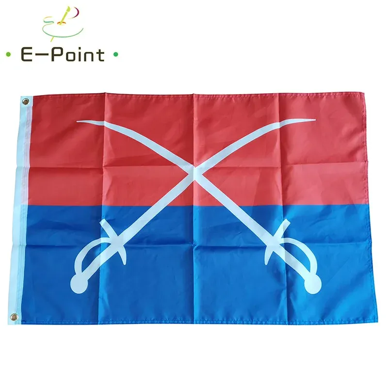 Tillbehör General George Custer 7th Cavealry Company Flag 2ft*3ft (60*90 cm) 3ft*150*150 cm) Storlek Juldekorationer för hembanner