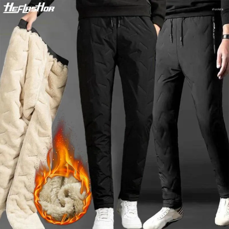 Pantalons pour hommes hiver chaud laine d'agneau épaissir décontracté hommes en plein air loisirs coupe-vent Jogging pantalons de survêtement vêtements de sport pantalons