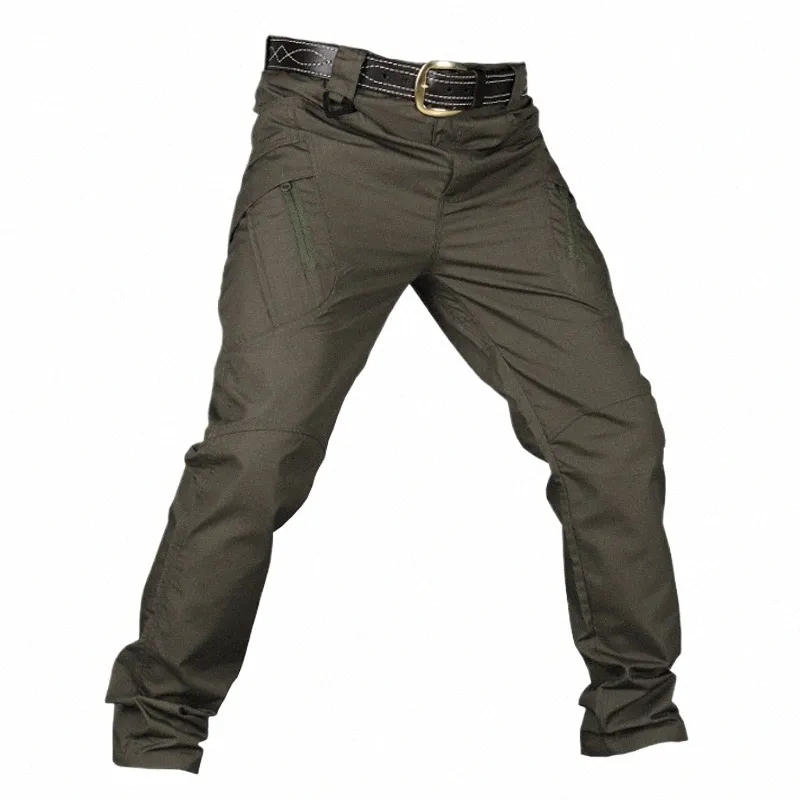 Pantaloni cargo multitasche kamb da uomo Pantaloni tattici impermeabili da esterno da uomo Pantaloni militari da combattimento SWAT Army Casual Pantaloni da escursione