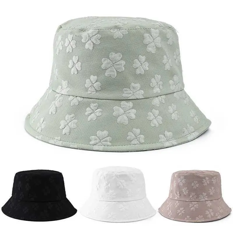 Szerokie grzbietowe czapki wiadra czapki szerokie grzbiet czapki wiadra czapki Panama damska wiosna/lato kwiat rybak bonsai czapka modna zewnętrzna kubek kruszenia hat h212c24326