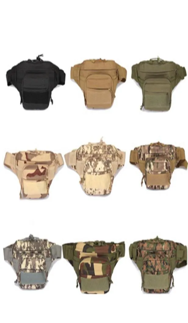 Unisex açık spor gündelik taktik kemer döngüleri bel çantası molle askeri bel fanny paketi 9 renkler zza8894754046