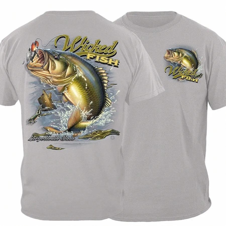 Jump Frog Popper Largemouth Bass Fishing Fi Fisherman Angler Gift T-Shirt. Summer Cott o-hals Kort ärm Mens T-shirt 95BD#