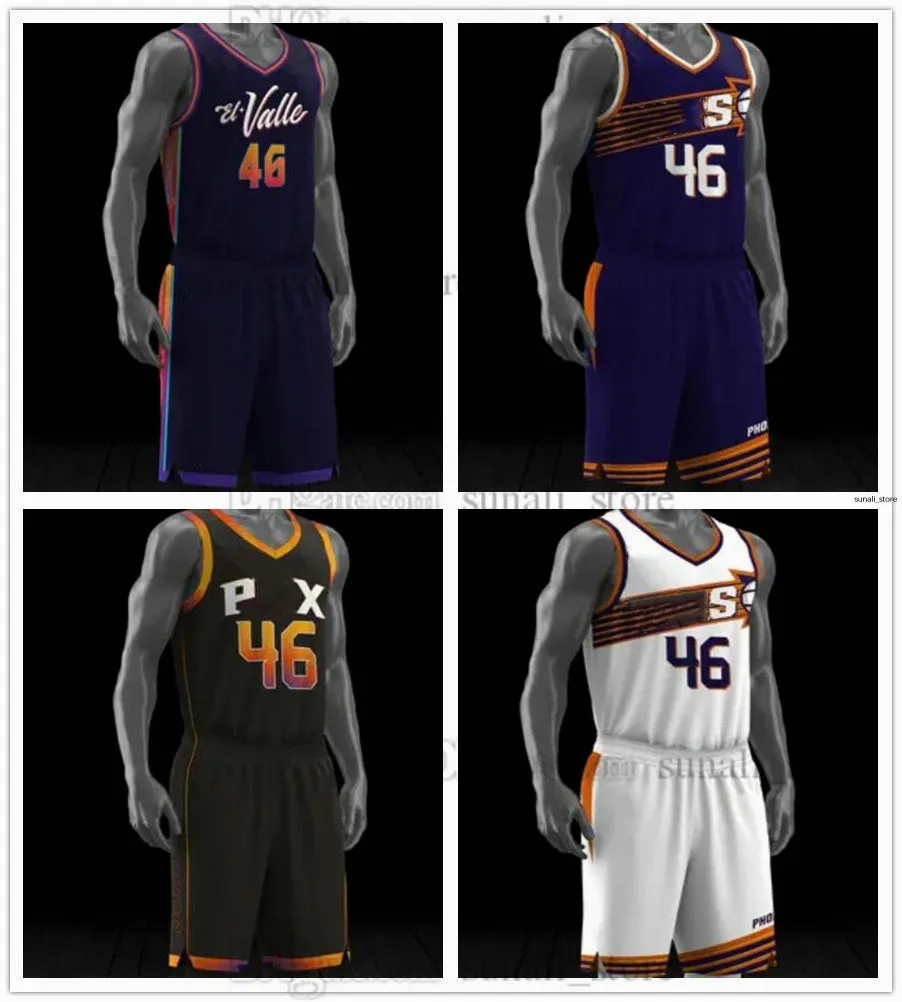 Men's Basketball Sets Jerseys+Shorts Kevin Durant Devin Booker Bradley Beal Grayson Allen Eric Gordon Jusuf Nurkic Bol Bol Drew Eubanks Josh Okogie Thaddeus Young Lee