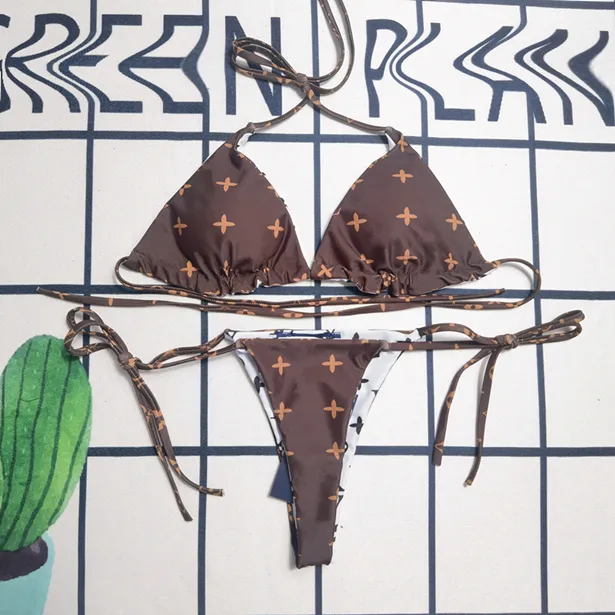 Clássicos Carta Swimwear Designer Maiôs Luxo Moda Monokini Sexy Bikini Set Marca Mulheres Beachwear Biquinis Push Up Ternos de banho com tags Tamanho S-XL # 8003