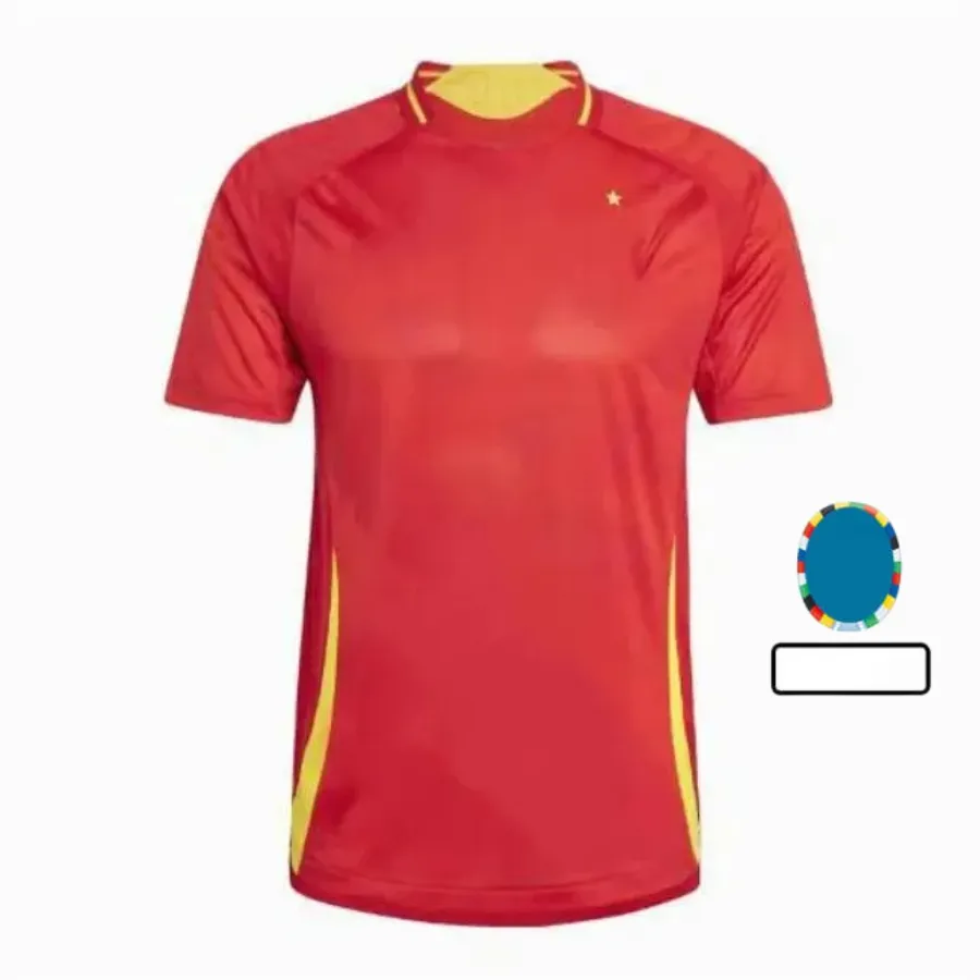 2024 Euro Cup Spain Soccer Jersey Featuring Dani Olmo, Gerard Moreno