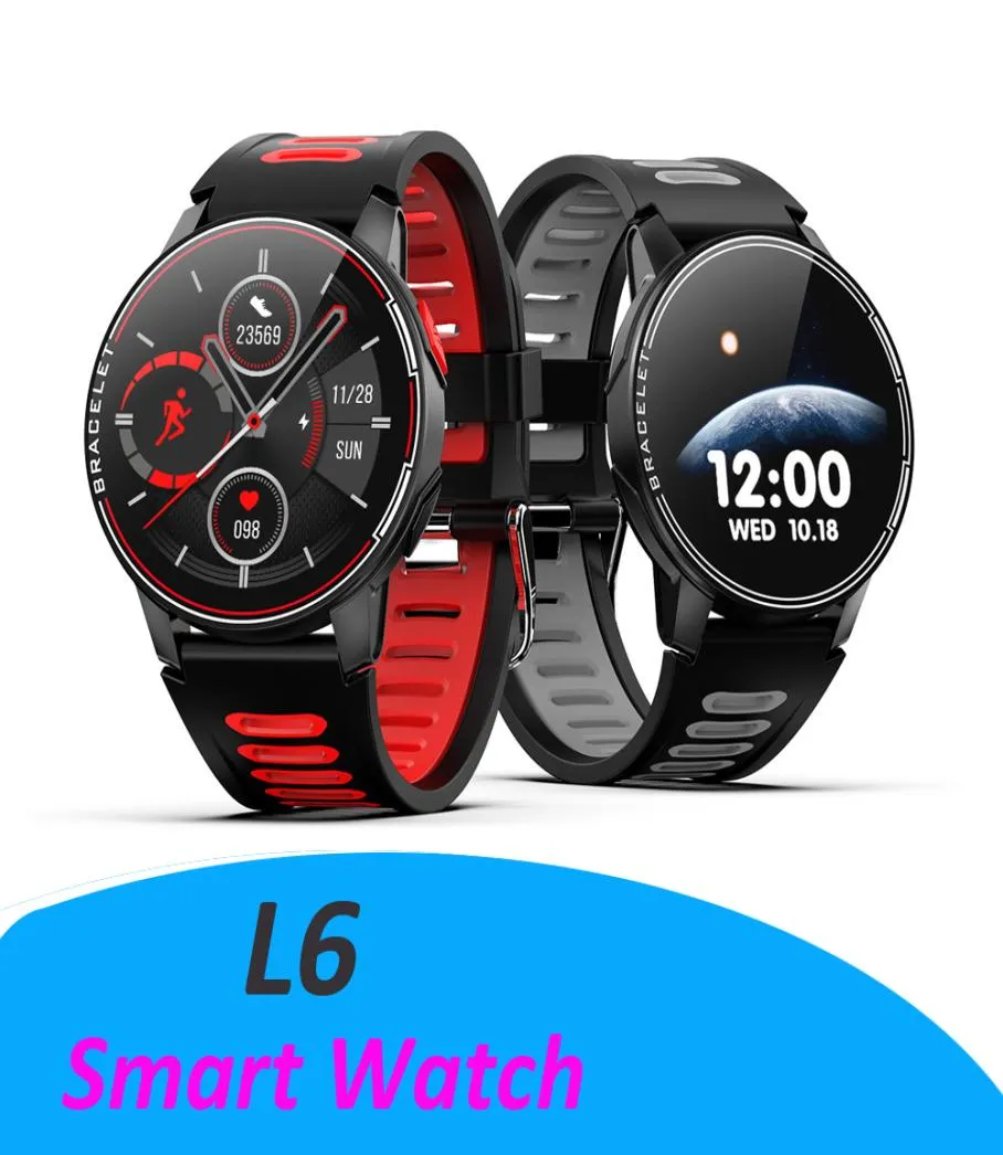 L6 Smart Uhr IP68 Wasserdichte Sport Smartwatch Fitness Herzfrequenz Tracker Frauen Männer Smart Uhr Für iOS Android8903771