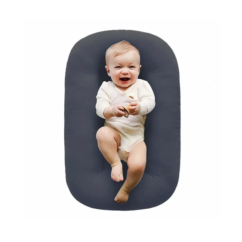 침대 레일 75x45cm 단색 면화 유아 휴대용 세척 가능한 접이식 아기 소년 소녀 침대 230614 드롭 배달 어린이 임산부 안전 DHZTL