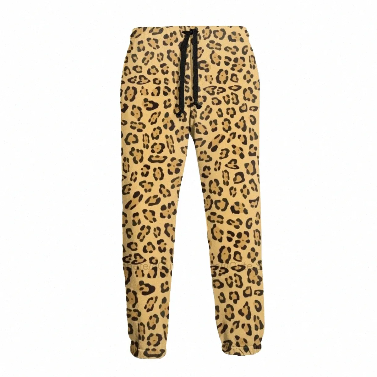 Cheetah Sweatpants Cozy Man Joggers Gym Polyester Design Casual Pants A2DF#