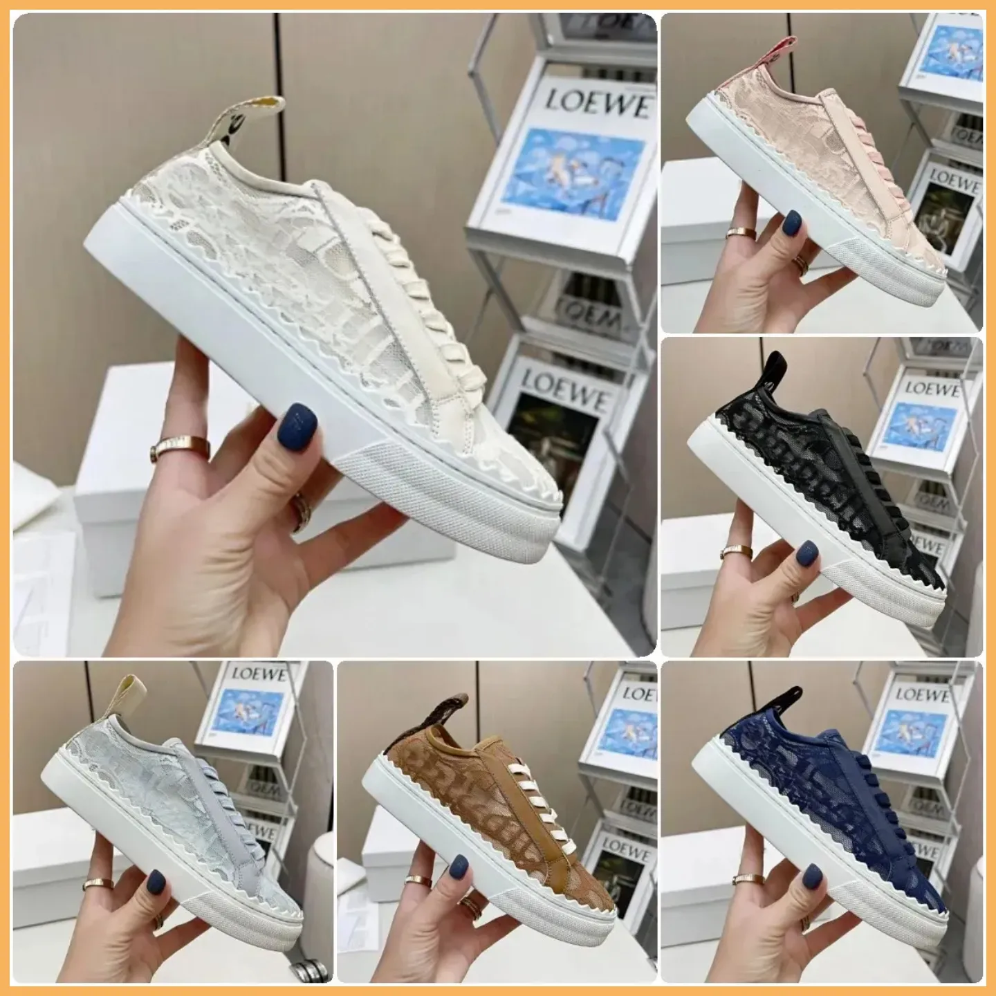 Designerskie trampki Laurens Canvas Buty Kobiety Niskie trampki Top Casual Women Shoe Sex Summer Treners Treners Platform Trener