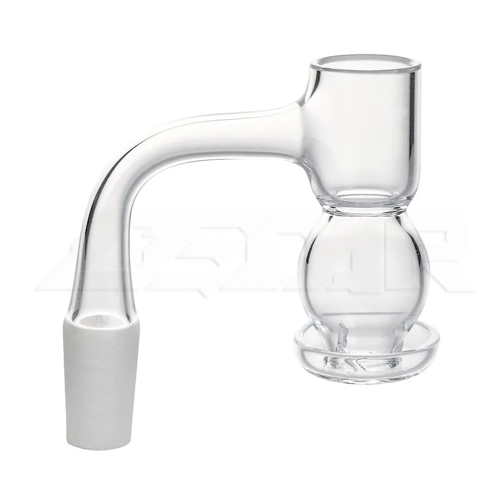 Rokende volledige las 14 mm rookaccessoires Flat Top Terp Slurper Quartz Banger met afgeschuinde rand en grote luchtstroom