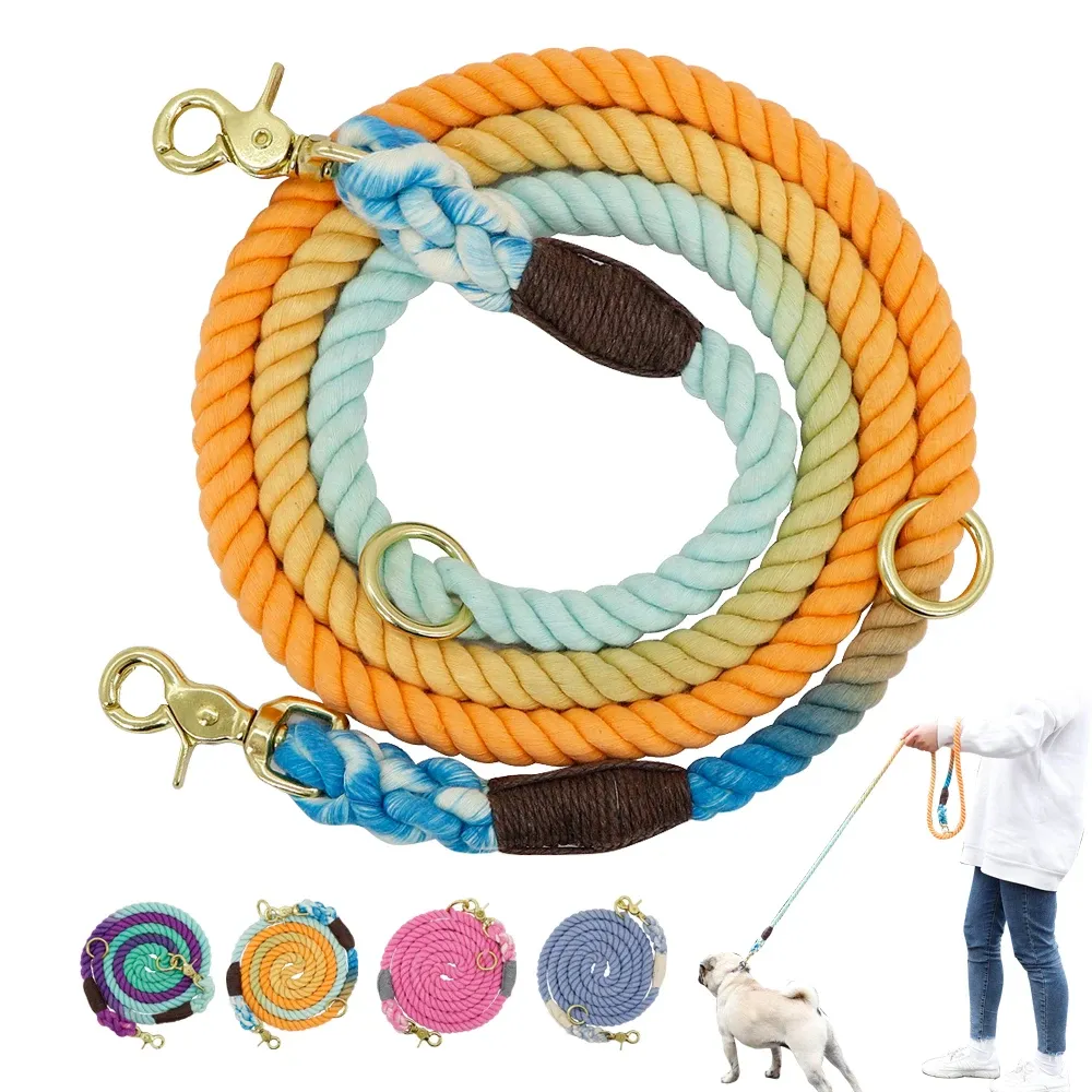 Leashes 180cm 6ft Dog Pet Leash Rope Nylon Small Medium Large Dogs Puppy Leashes Long Heavy Duty Large Dog Walking Training Lead