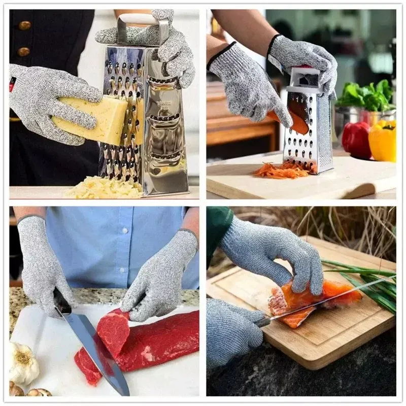 2024 HPPE Kitchen Gardening Hand Protective Gloves Butcher Meat Chopping Working Gloves Mittens Women Men's gloves Dropshippin