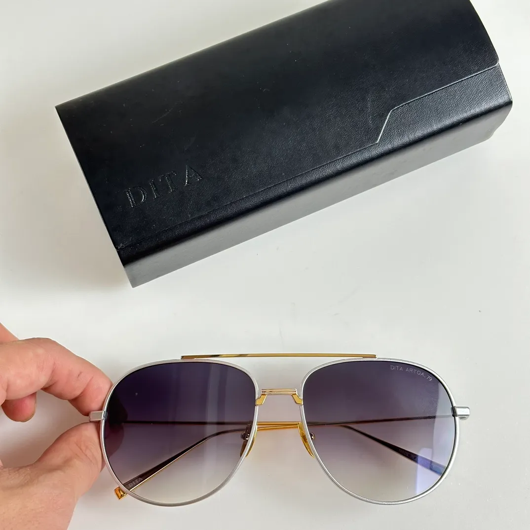 Um dita alkamx top original de alta qualidade designer óculos de sol para homens famosos moda de luxo de luxo de luxo