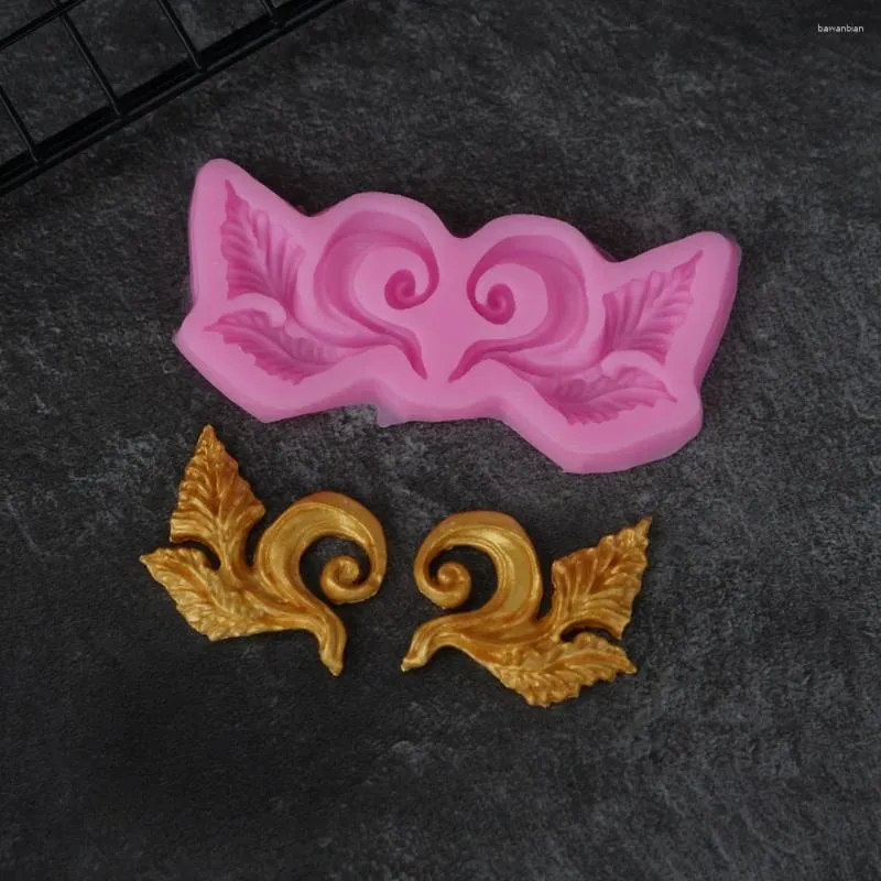 Baking Moulds European Anaglyph Sugarcraft Silicone Mold Fondant Cake Decorating Chocolate Gumpaste Classisc Acanthus Leaf Pattern