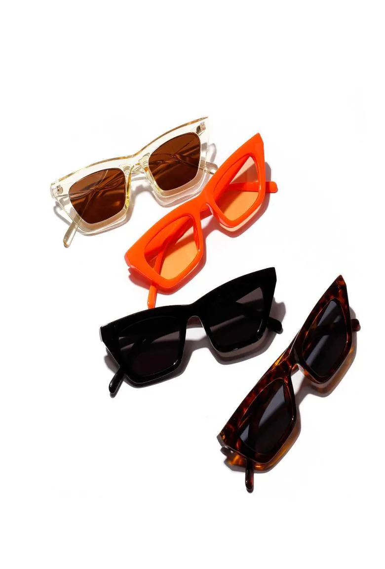 Óculos de sol 95028 CORA PEQUENA MULHERM Women Orange Jelly Glasses Sunglasses Men Lanfard Glasses5179079