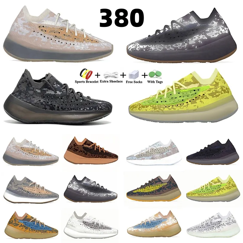 380 380s Running Shoes Alien Blue Calcite Glow Yecoraite RF Azure Reflective Triple Black Pepper Onyx Hylte Glow Stone Salt Lmnte Men Women Casual shoe Trainers Sport