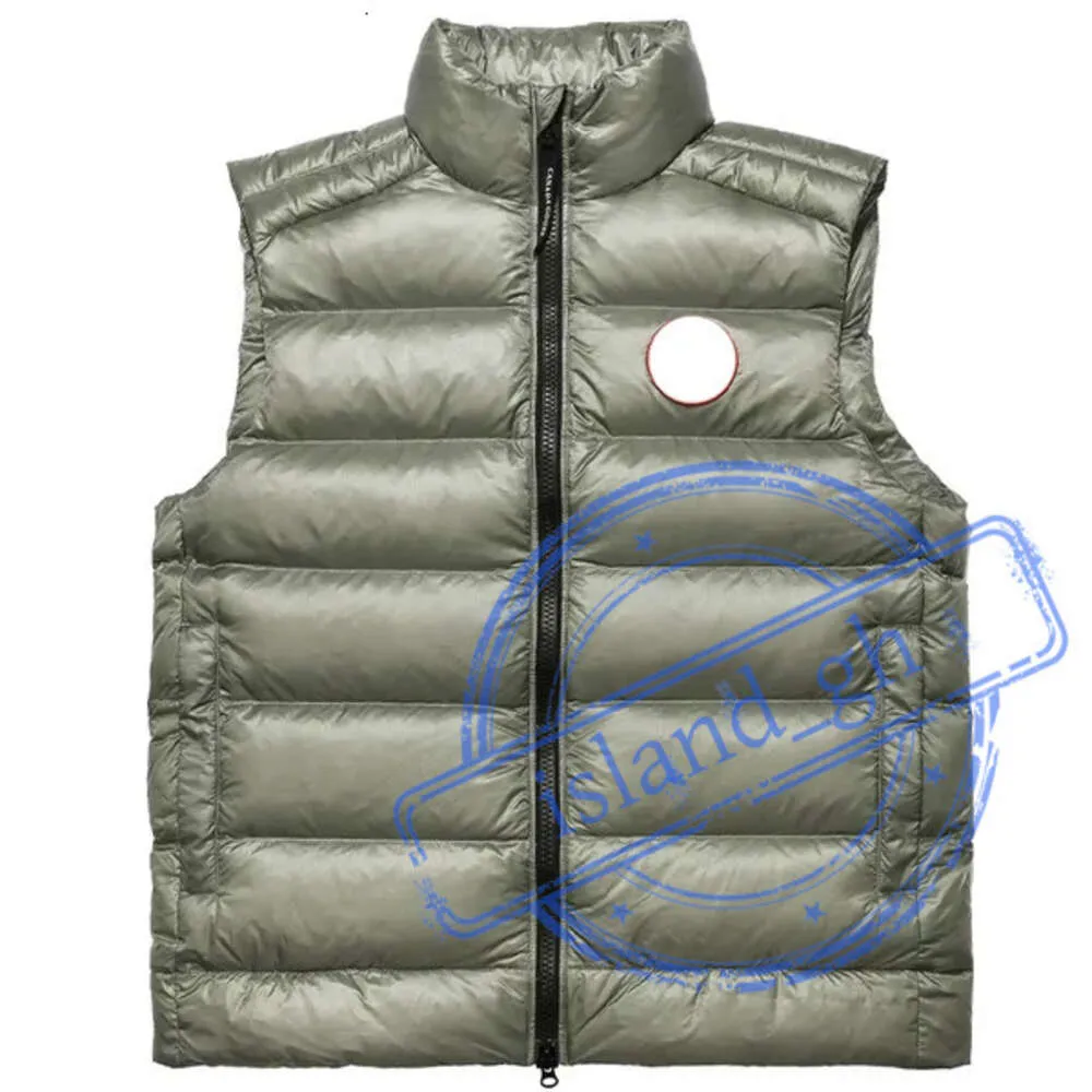 Projektant Clothing Canada Gilet Najwyższa jakość Goose Crofton White Duck Down Winter Mens Body Warmer Gilety Kamizel Ladys kamizelki podgrzewacze ciała xs-xxl 221