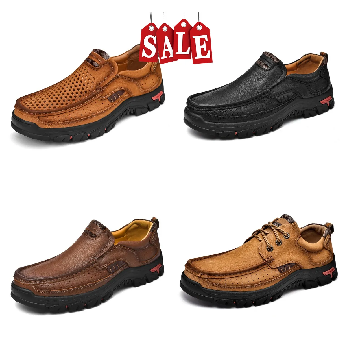 Uomini di marca che vendono scarpe da uomo in pelle GAI scarpe casual Mocassini da lavoro leggeri da uomo firmati suole morbide oversize traspiranti fresche bigsize ventilate