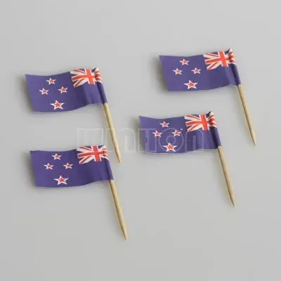 Accessories 300pcs New Zealand Toothpick Flag For Food Picks Dinner Cake Toothpicks Cupcake Decoration Fruit Cocktail Sticks Party Supplies