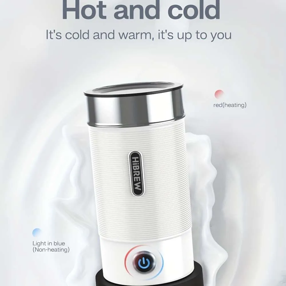 Hibrew Frother Frothing Foamer Chocolate Mixer Cold/Hot Latte Cappuccino hela automatisk mjölkvärmare cool touch m1a