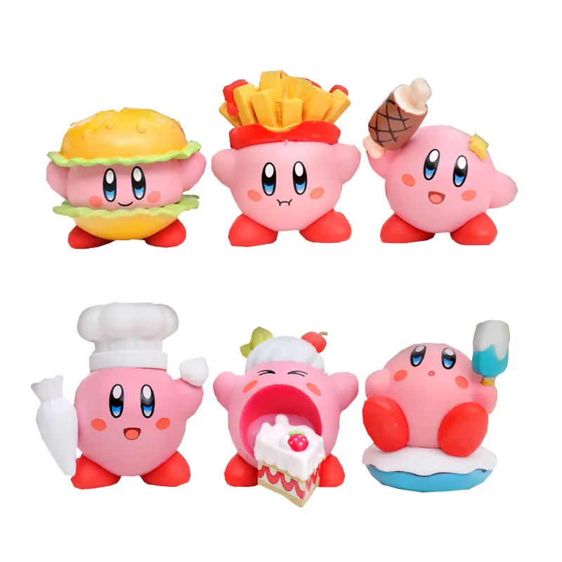 6pcs/Lot Kirby PVC Action Figure