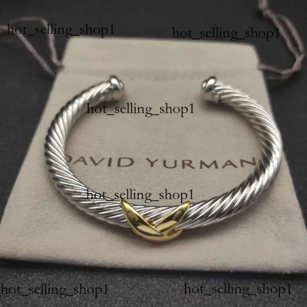 David Yurma Bracelet DY Bracelet Designer Cable Bracelet Fashion Jewelry for Women Men Gold Silver Pearl Head Cross Bangle Bracelet Dy Jewelry Christmas 144