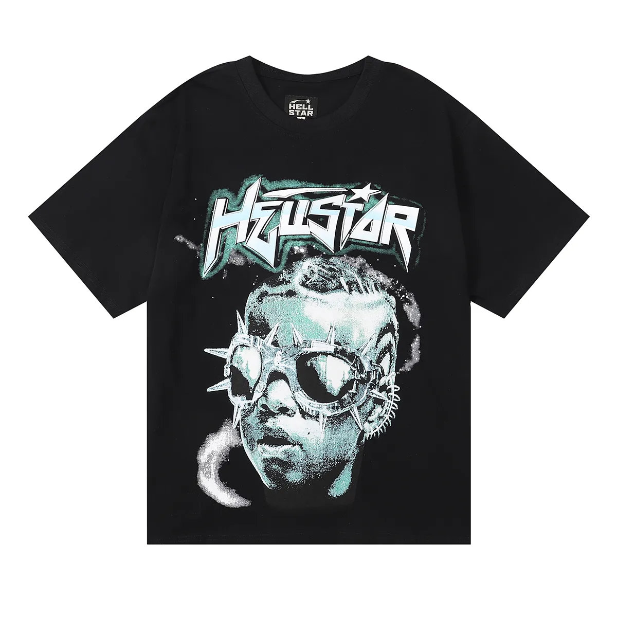 Hellstar T-shirt 2024 Été Nouveau à manches courtes Classique Décontracté Mode Tendance Crâne Rose Imprimé Haute Qualité Double Fil Pur Coton T-shirt Décontracté Chemises Pour Hommes 218