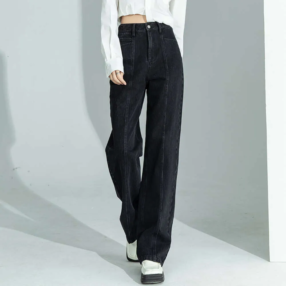 Jean taille haute amincissant pour femmes, pantalon patchwork, tendance, drapé, jambes larges, nouvelle collection printemps 2023