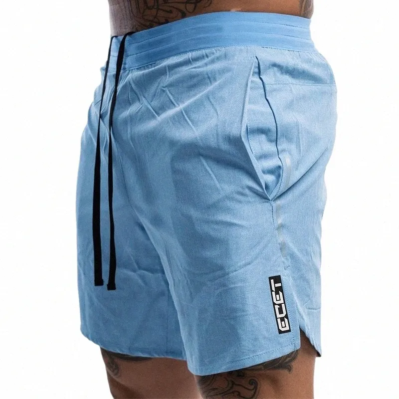 Nya mäns fitn casual shorts herr sommar gym träning mäns andas snabbt torra sportkläder jogging strand shorts f0mz#