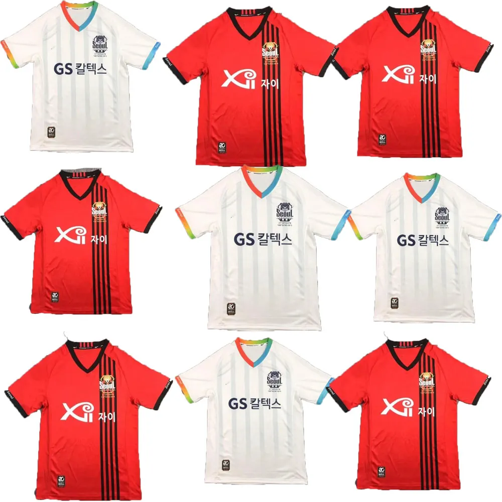Zupełnie nowa gorąca sprzedaż JMXX Korea FC Seul Jerseys Home Away GK Bramkarz K League Japan Mens Piłka nożna Dostosowane mundury Tshirt 2024 2025 Wersja fanów