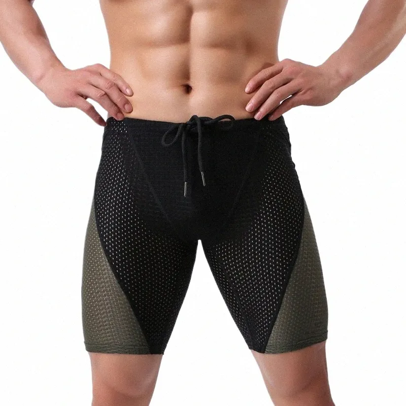 Männer Strand Sommer Compri Shorts Gespleißt Kurze Leggings Jogger Schnell trocknend Skinny Fitn Shorts Männer 65Ql #