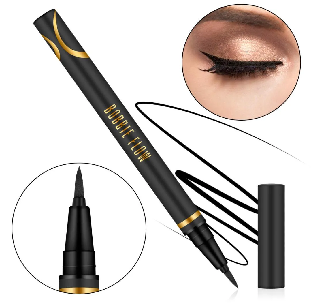 Magic Selfheative Eyeliner Pen Waterpeoof Długotrwałe czarne płynne oko ołówek Makijaż Makijaż Naturalny magiczny eyeliner Epacket8433656