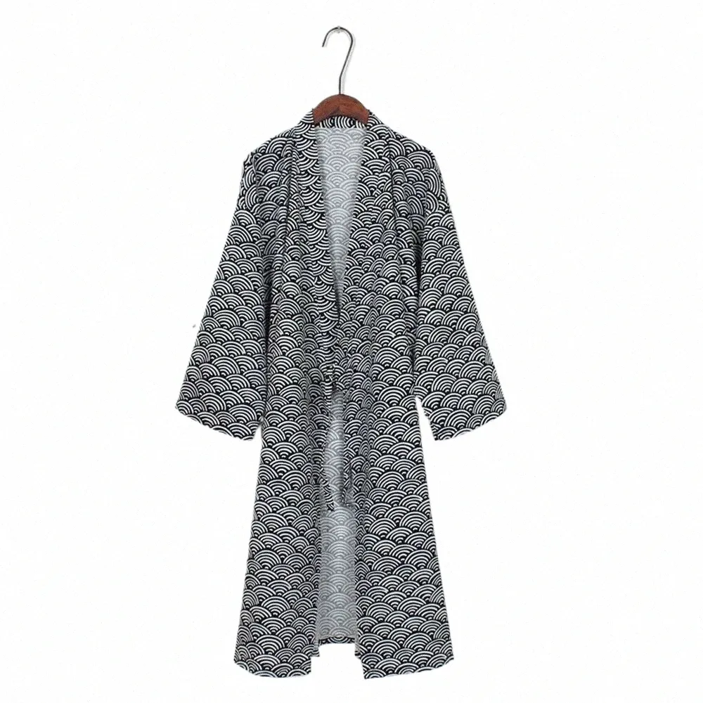 Japanese Robe Hooks Men's Japanese Yukata Robe: Classic Kimono Bathrobe - Traditional Gown ...